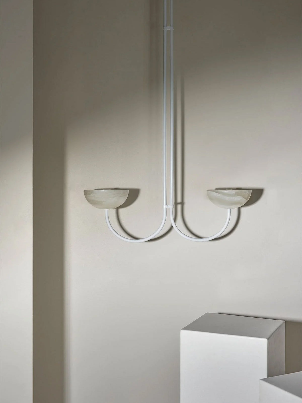 Hartvik Duo Pendant Lamp Alabaster