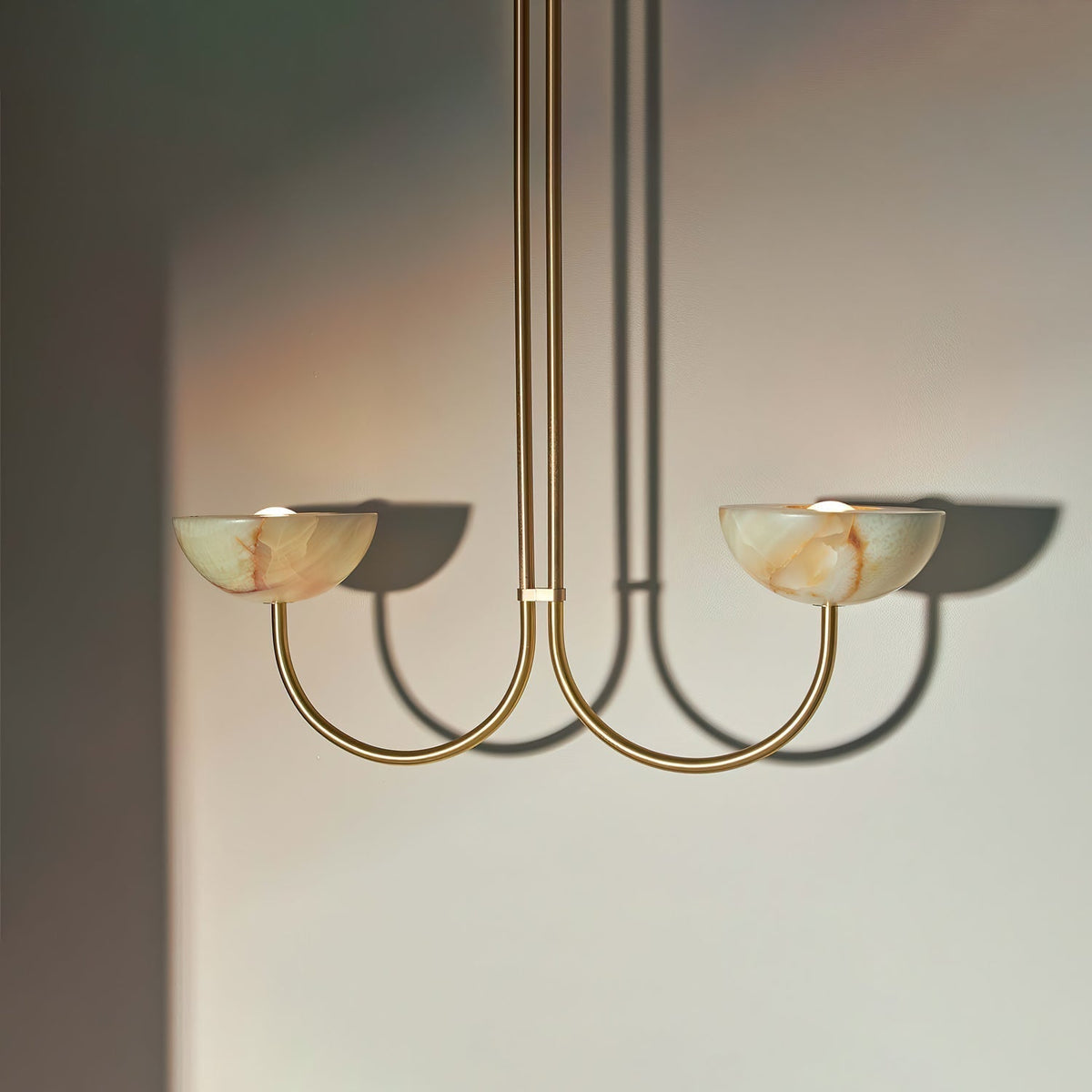 Hartvik Duo Pendant Lamp Alabaster