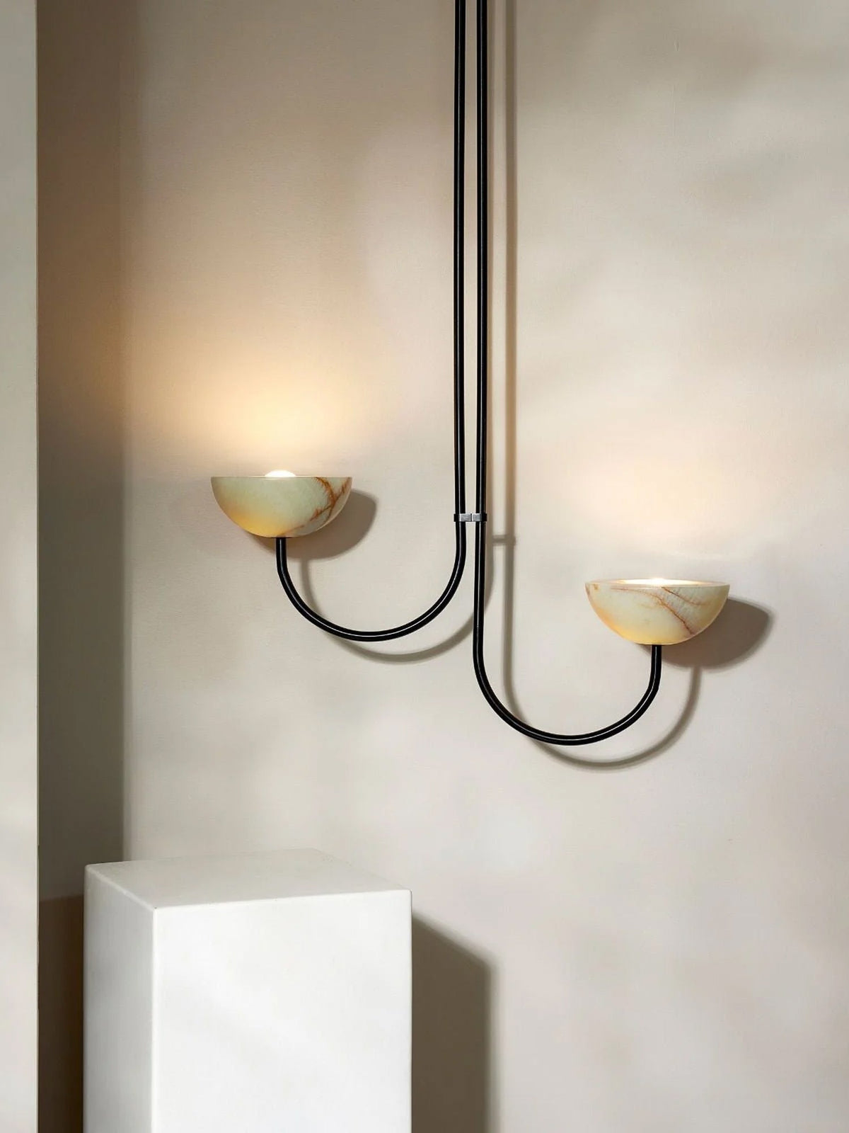 Hartvik Duo Pendant Lamp Alabaster