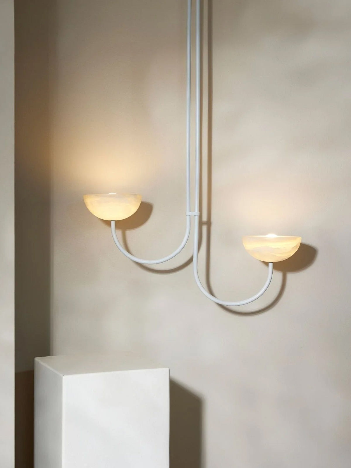 Hartvik Duo Pendant Lamp Alabaster