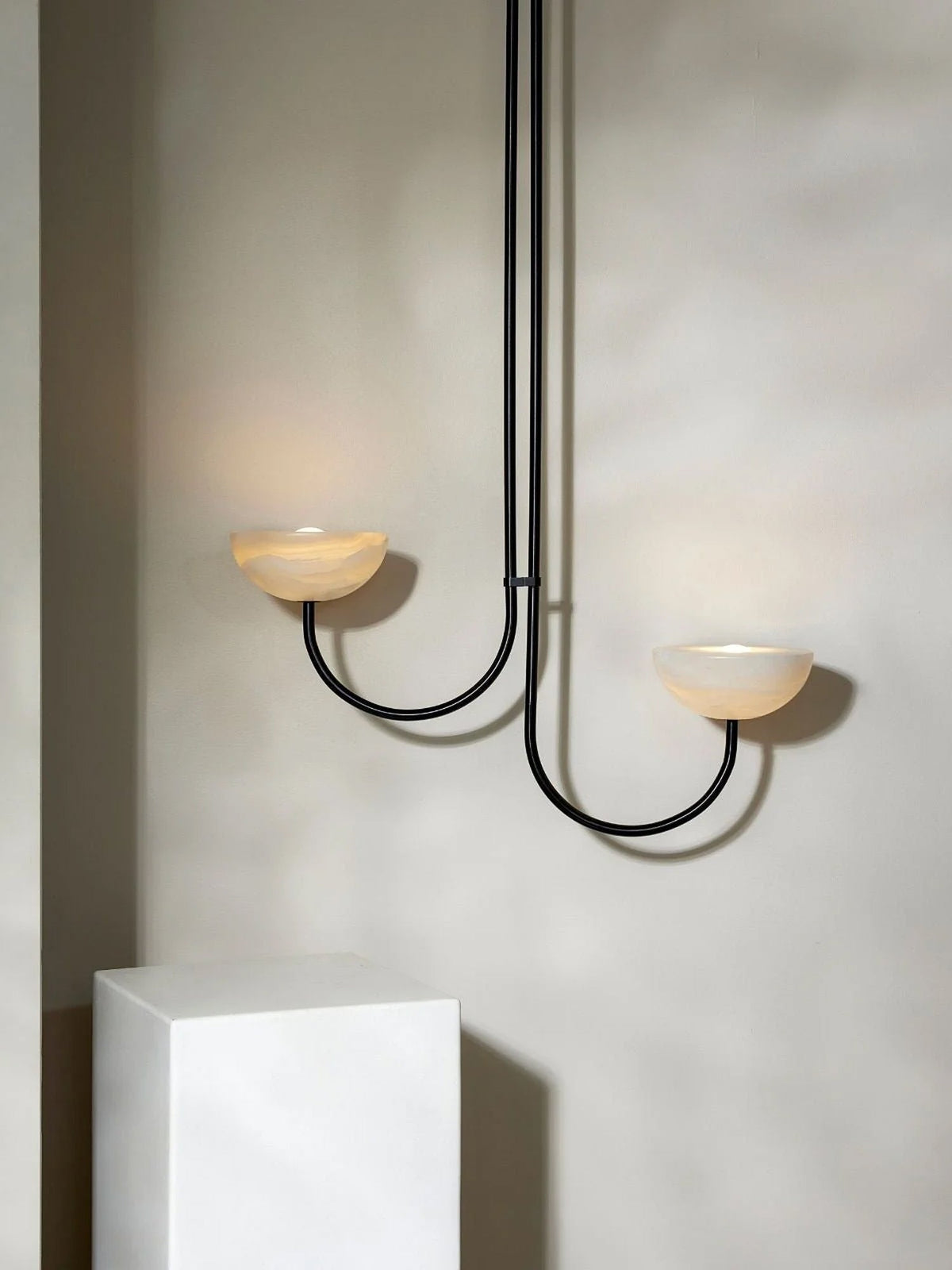 Hartvik Duo Pendant Lamp Alabaster