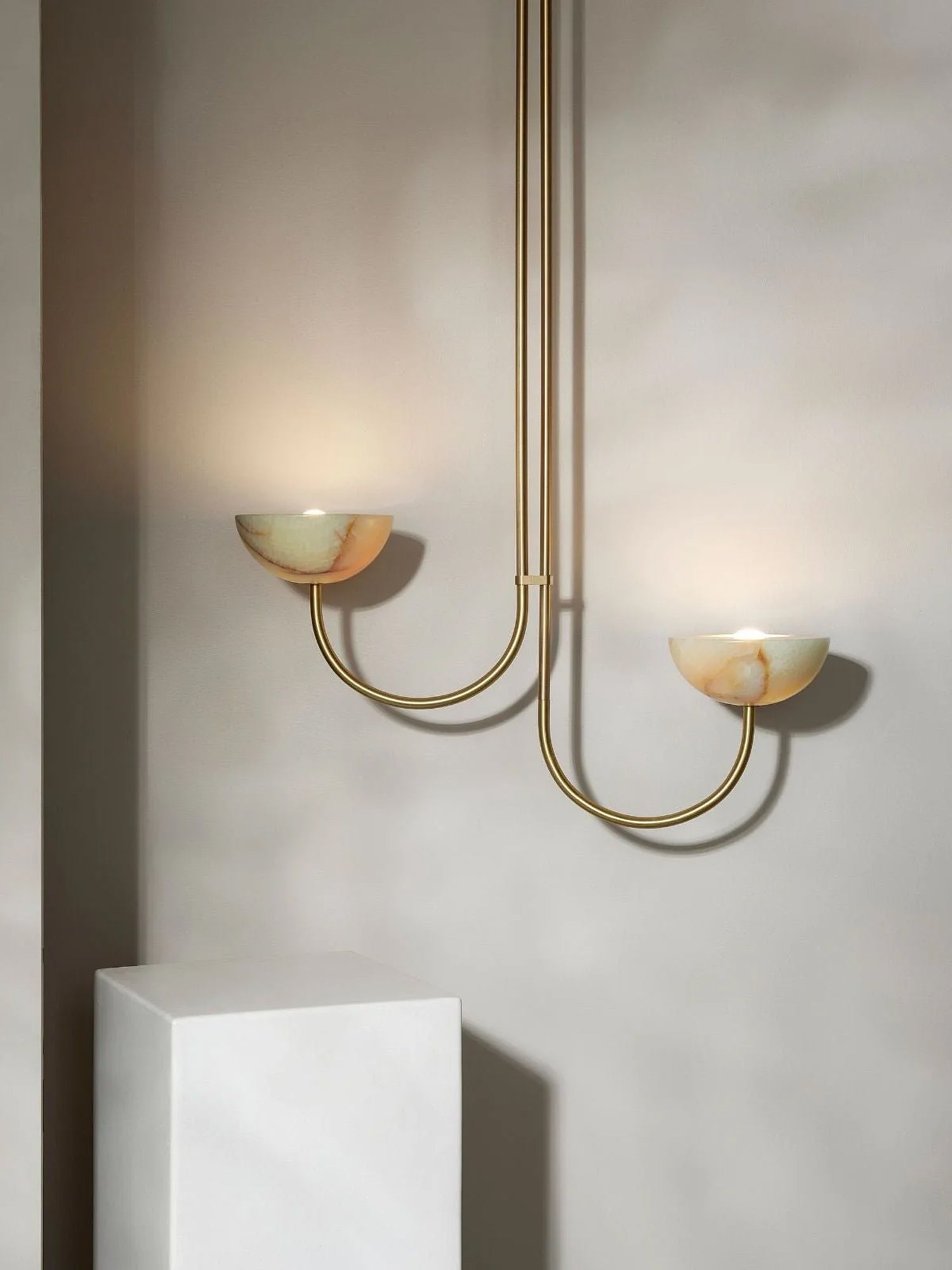 Hartvik Duo Pendant Lamp Alabaster