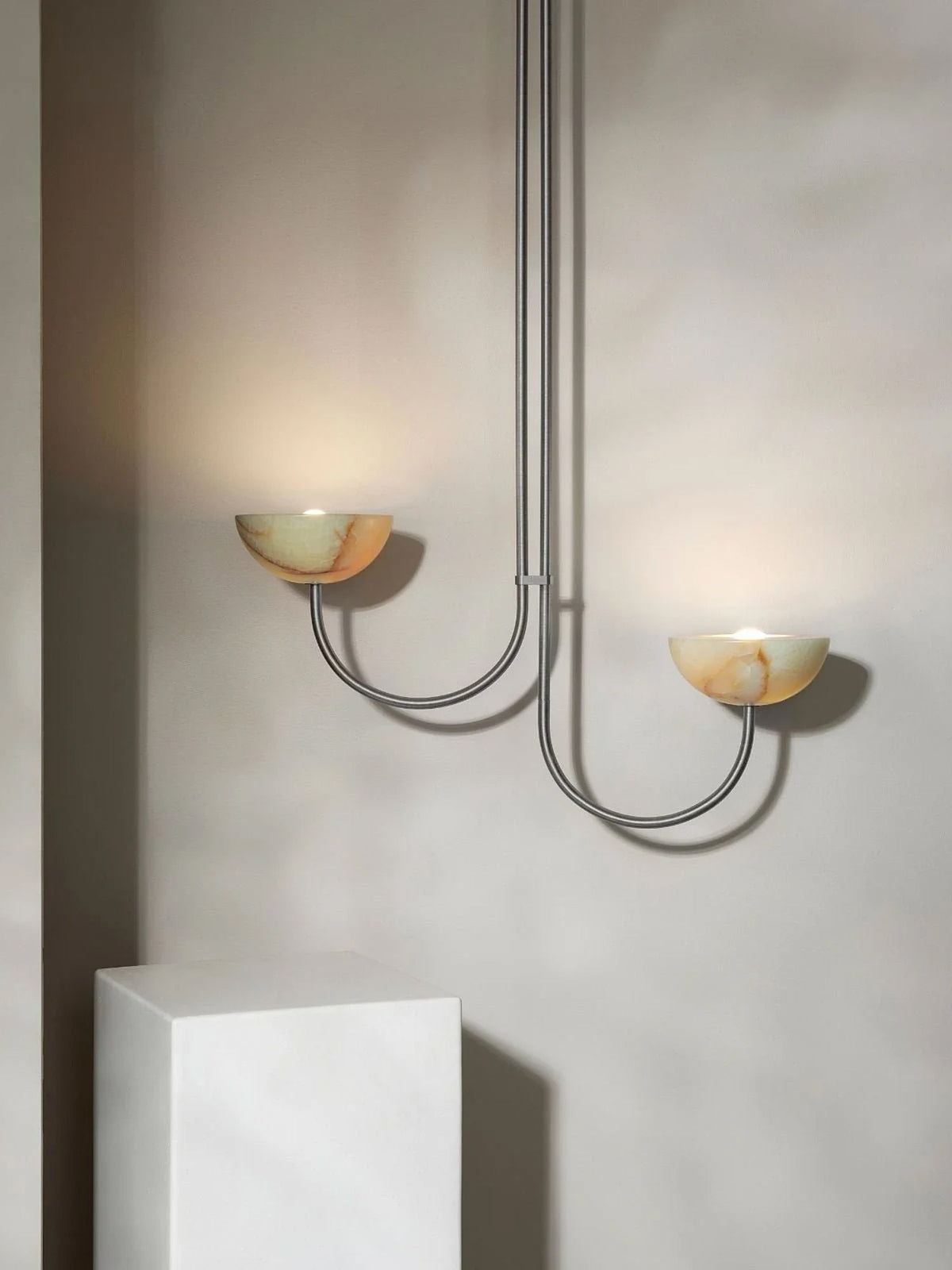 Hartvik Duo Pendant Lamp Alabaster
