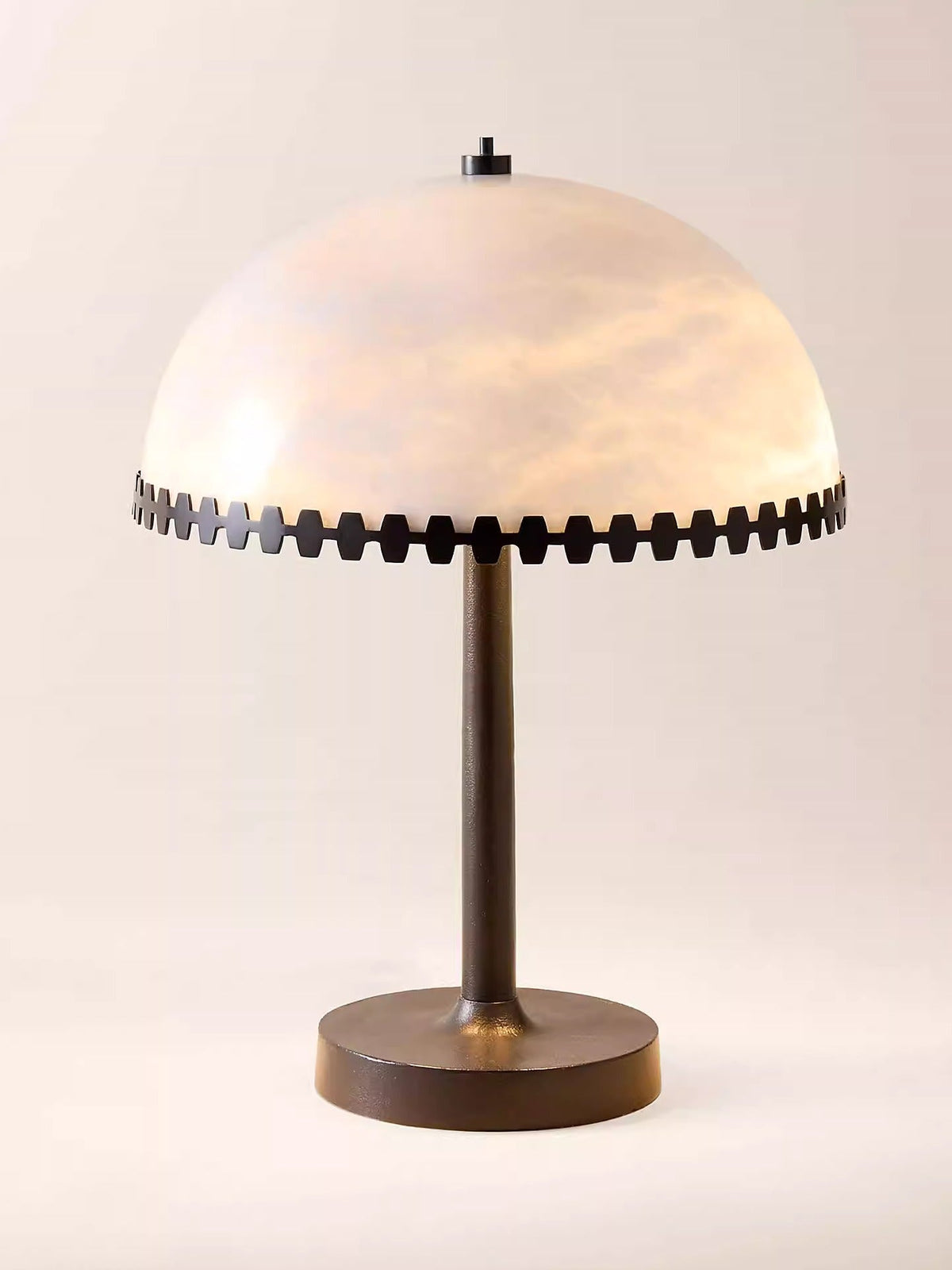 Nuxs Elegant Alabaster Dome Table Lamp