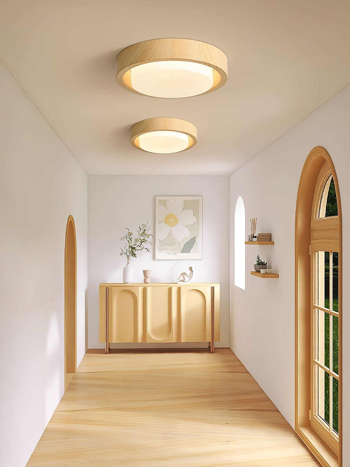 Sylaeon Minimalist Wood Ceiling Light