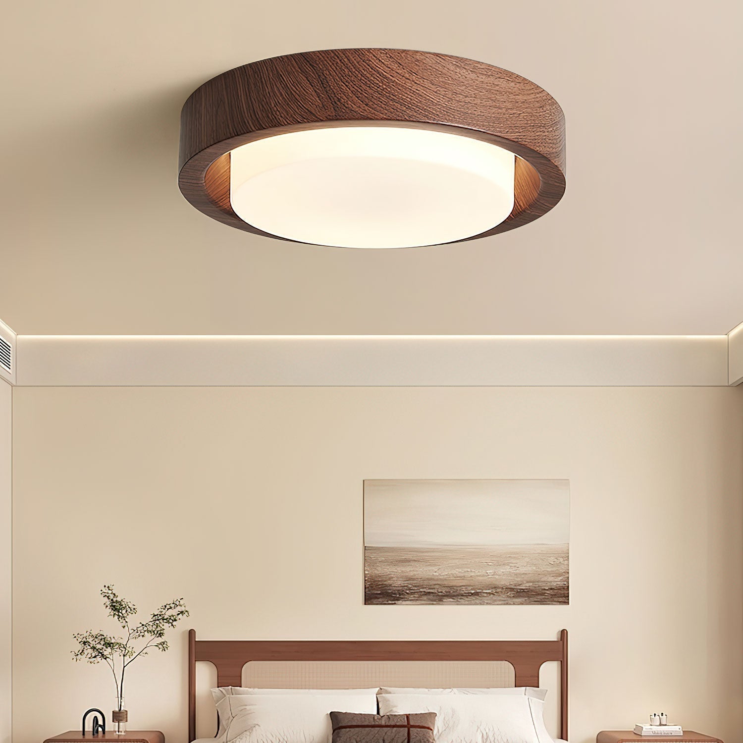 Sylaeon Minimalist Wood Ceiling Light