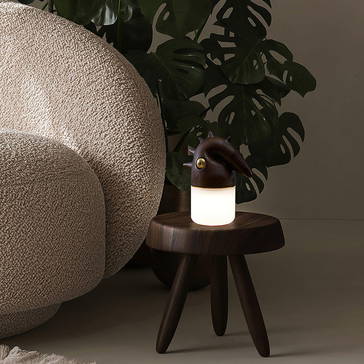 Jerry Contemporary Wood Table Lamp