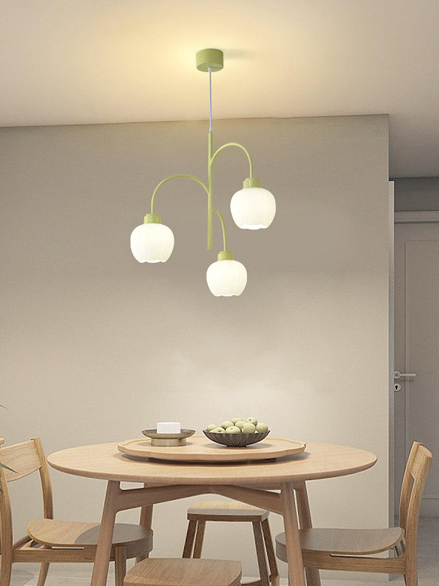 Pane Chandelier Flower Petal Modern