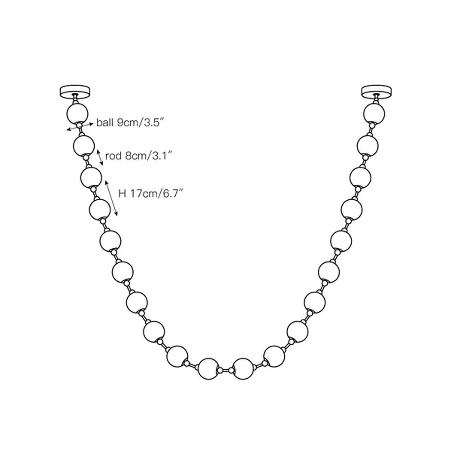 Lindencourt Strand Necklace Chandelier