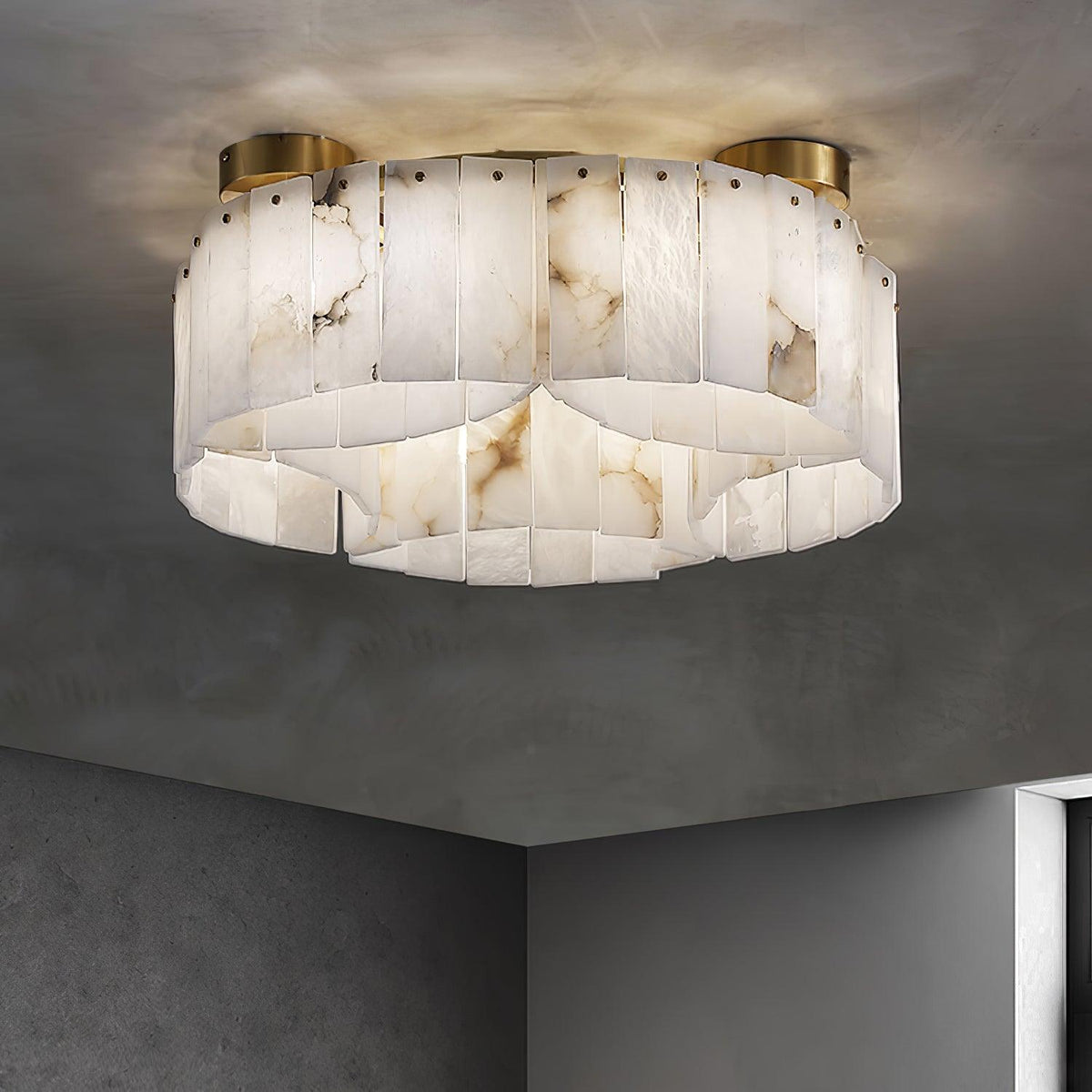 Selene Alabaster Ceiling Light