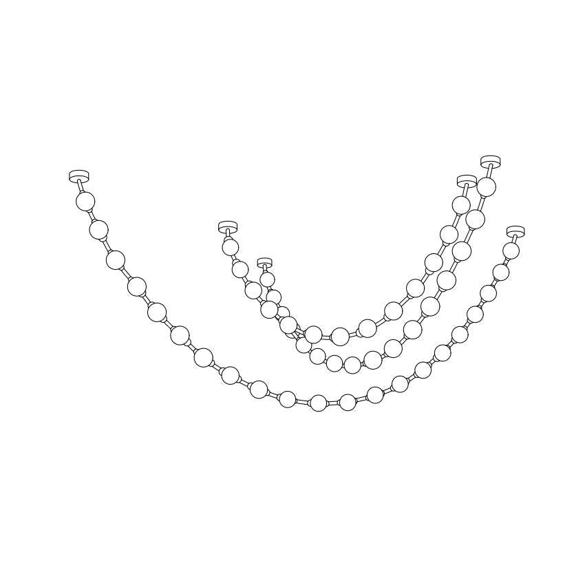 Lindencourt Strand Necklace Chandelier