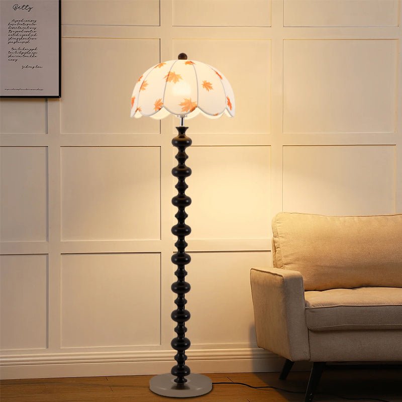 Autumn Wood Fabric Elegant Floor Lamp