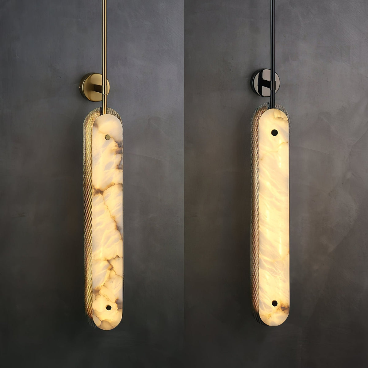 Ilaeir Vertical Alabaster Pendant Light