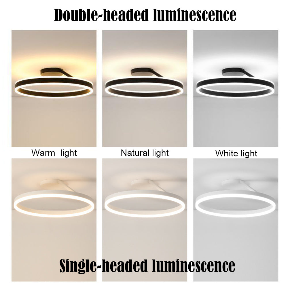 Arisha Modern Circle Flush Mount Ceiling Light Bedroom - Neutral Decor
