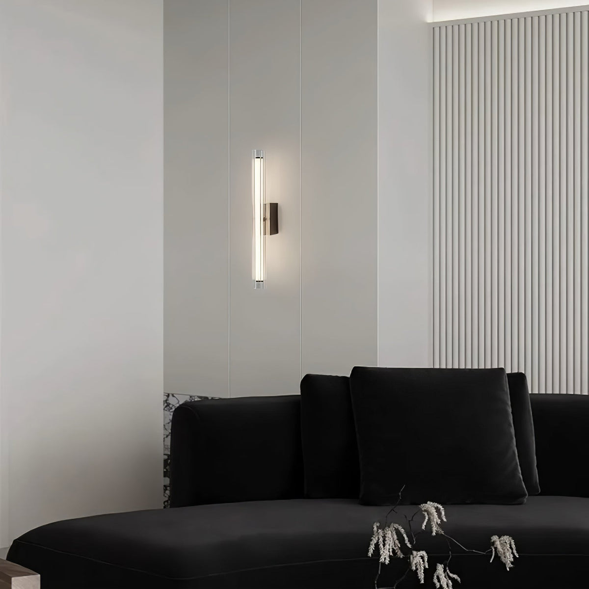 Corv Glass Contemporary Wall Lamp