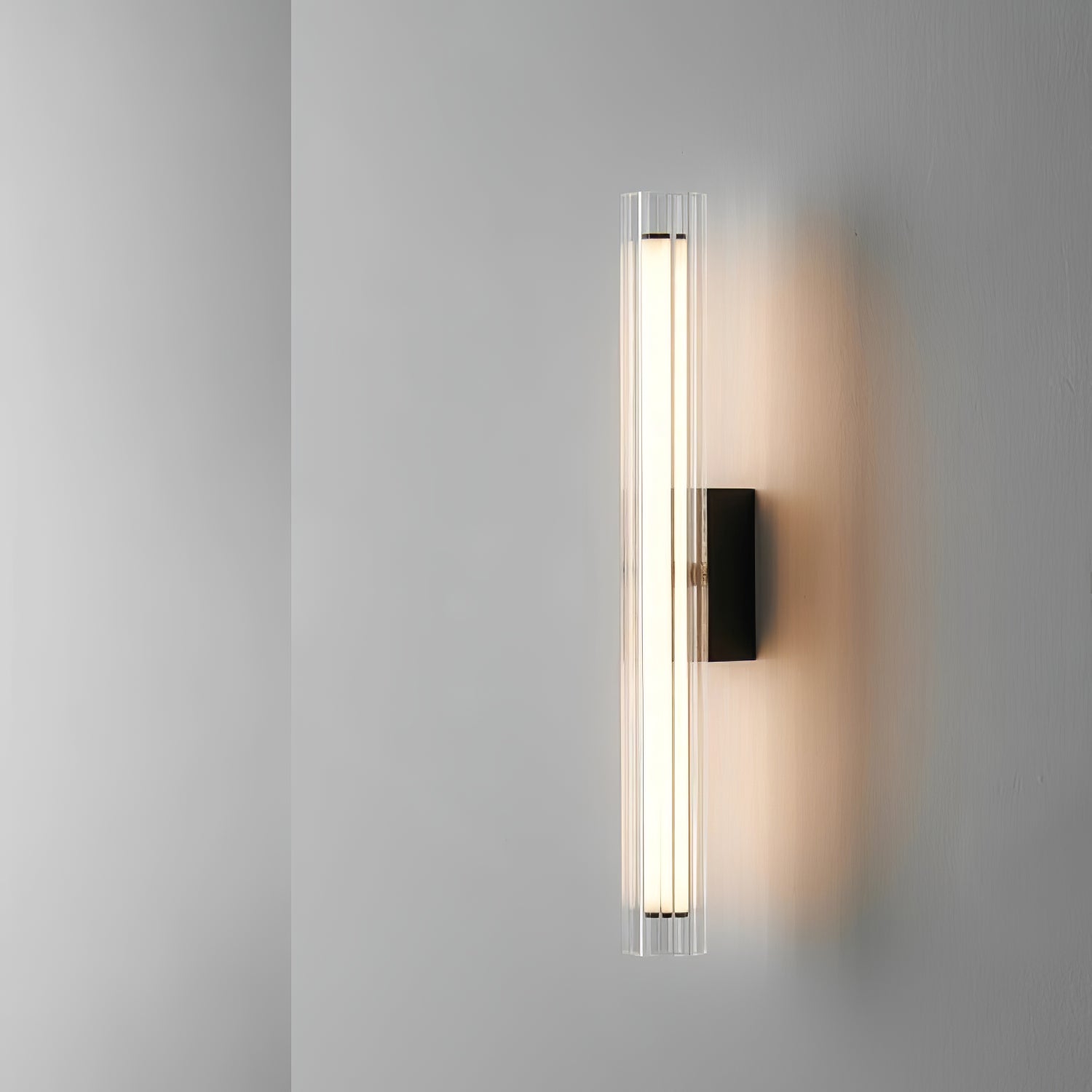 Corv Glass Contemporary Wall Lamp