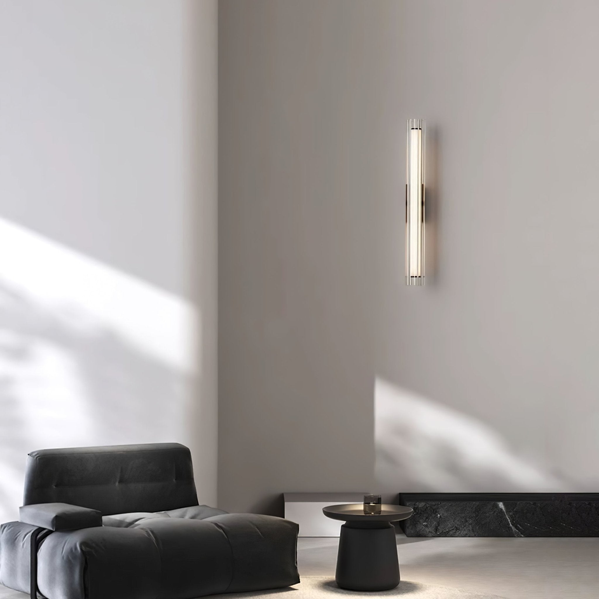 Corv Glass Contemporary Wall Lamp
