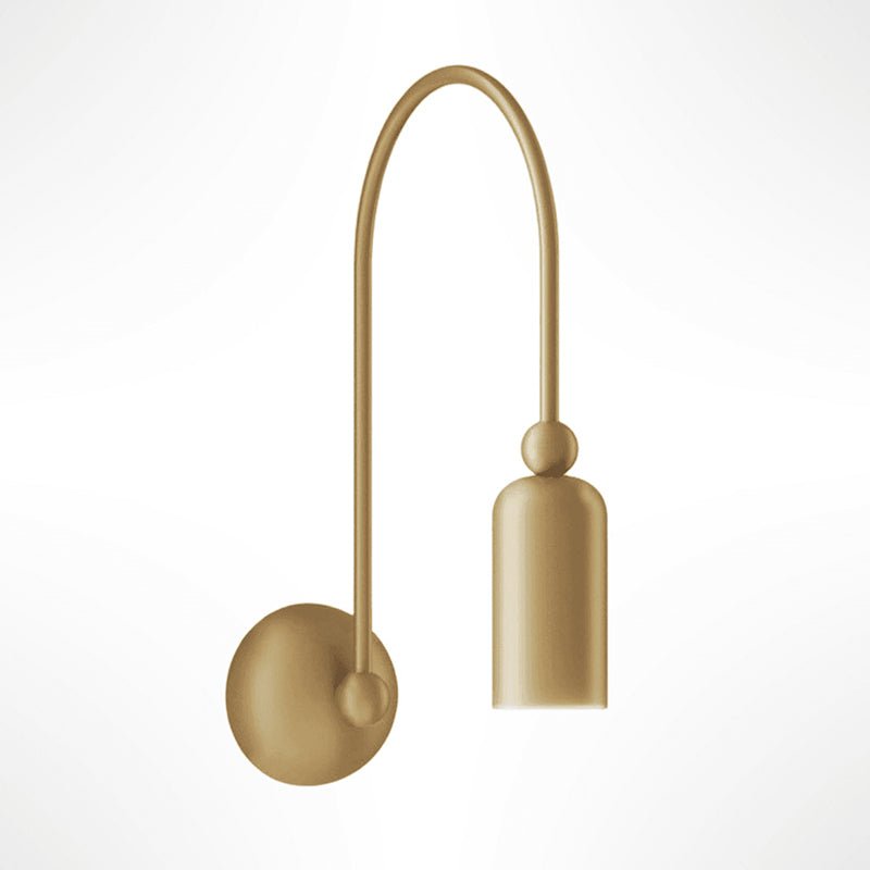 Vortigaud Curved Bronze Black Wall Light