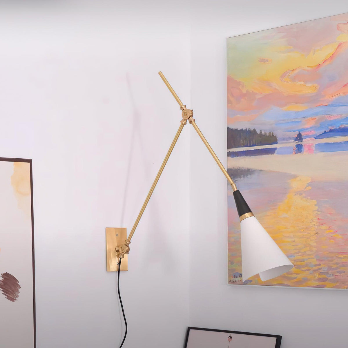 Orvenia Modern Minimalist Plug In Wall Lamp