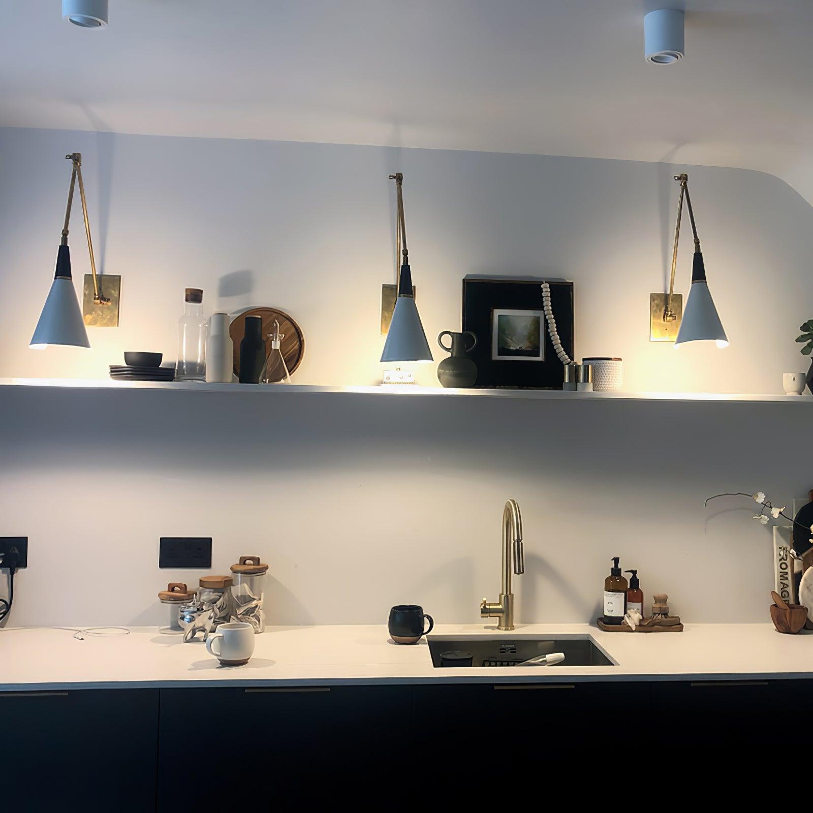 Isro Vintage Industrial Glass Wall Lamp