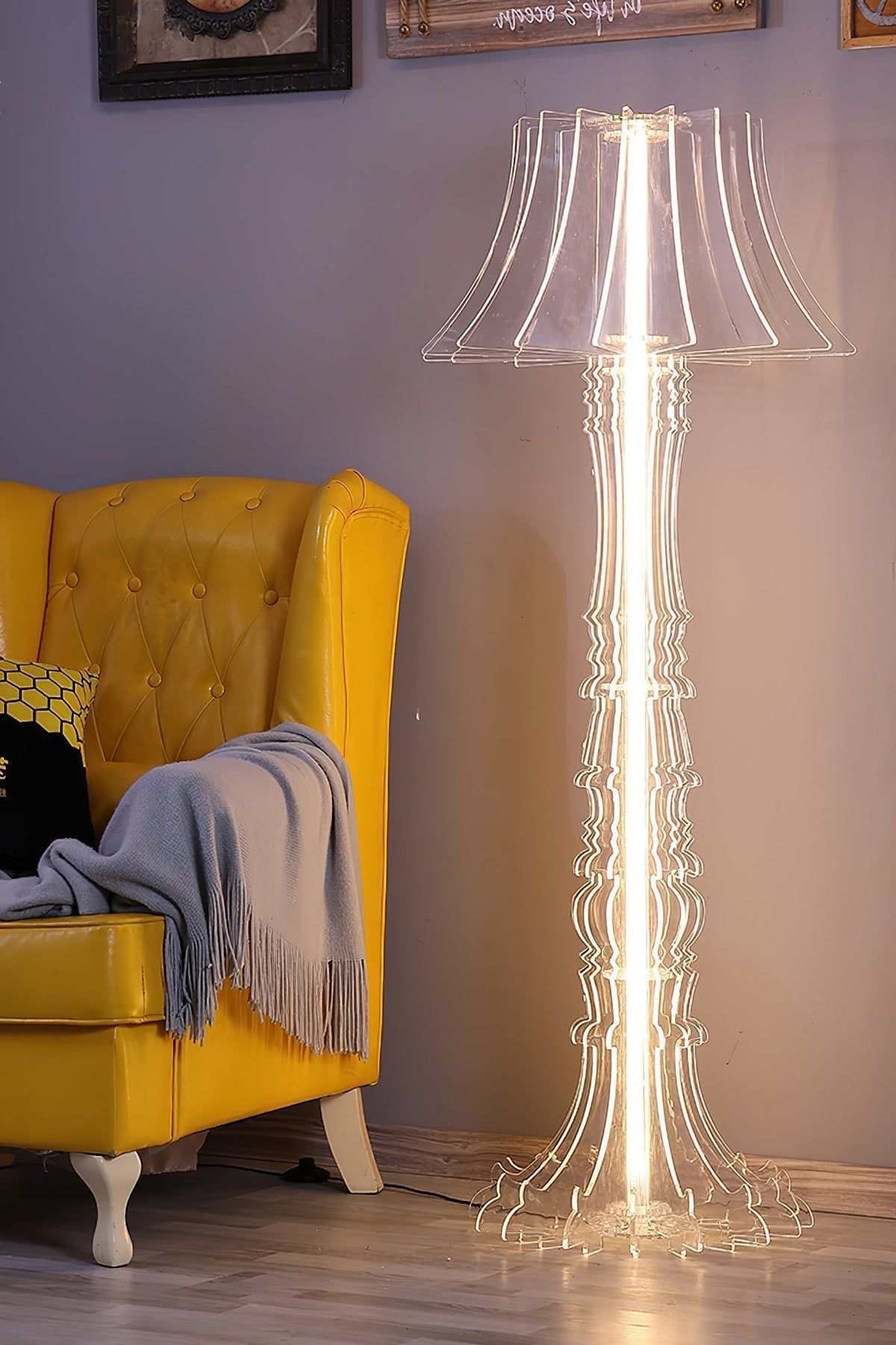 Elmariel Sculptural Acrylic Table Lamp