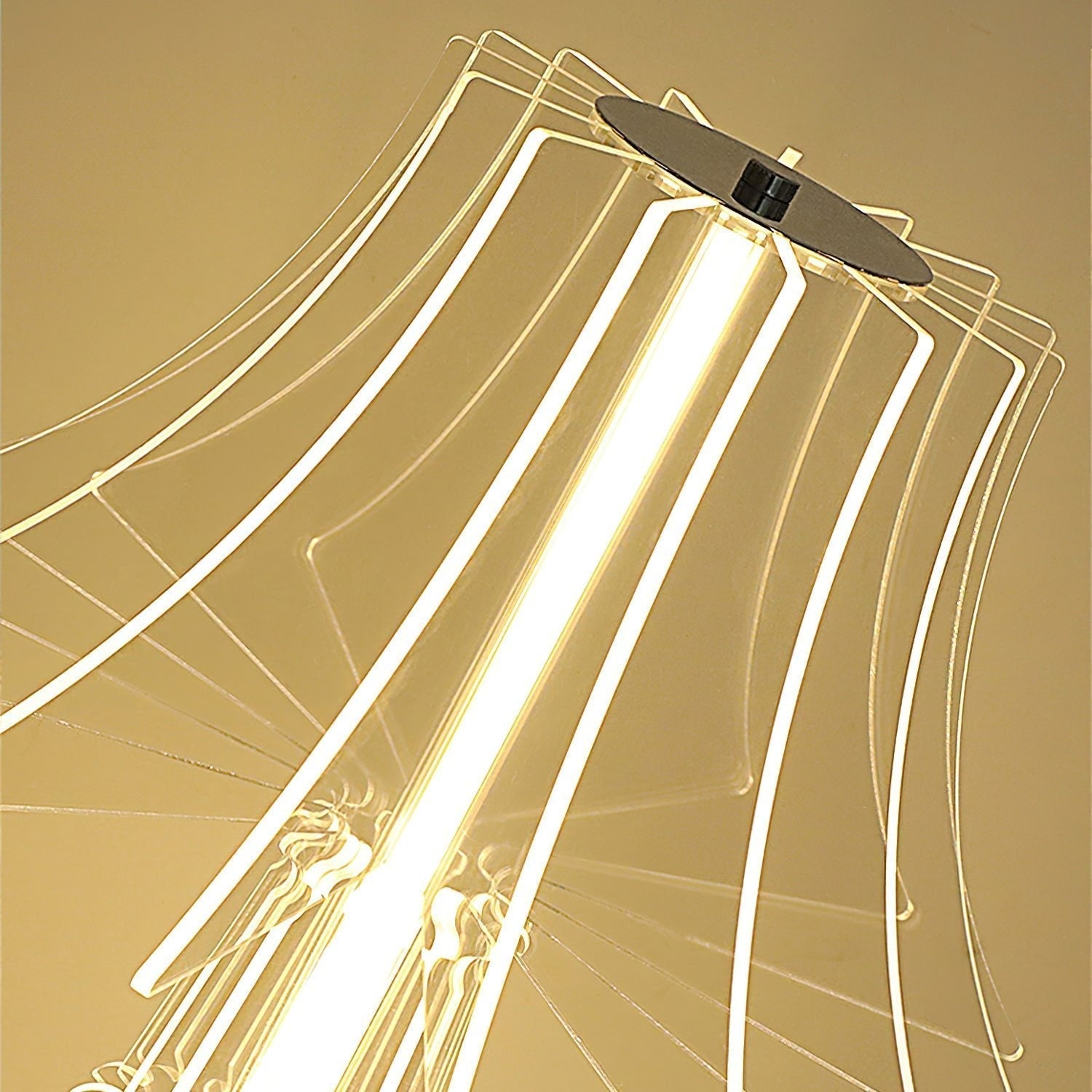 Elmariel Sculptural Acrylic Table Lamp