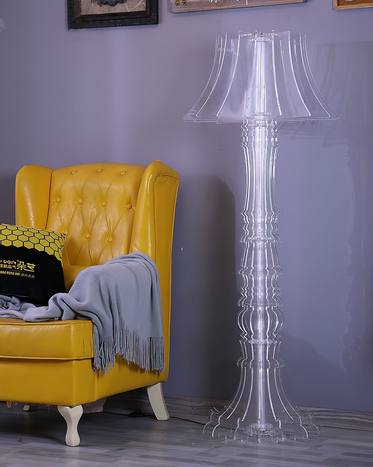 Elmariel Sculptural Acrylic Table Lamp
