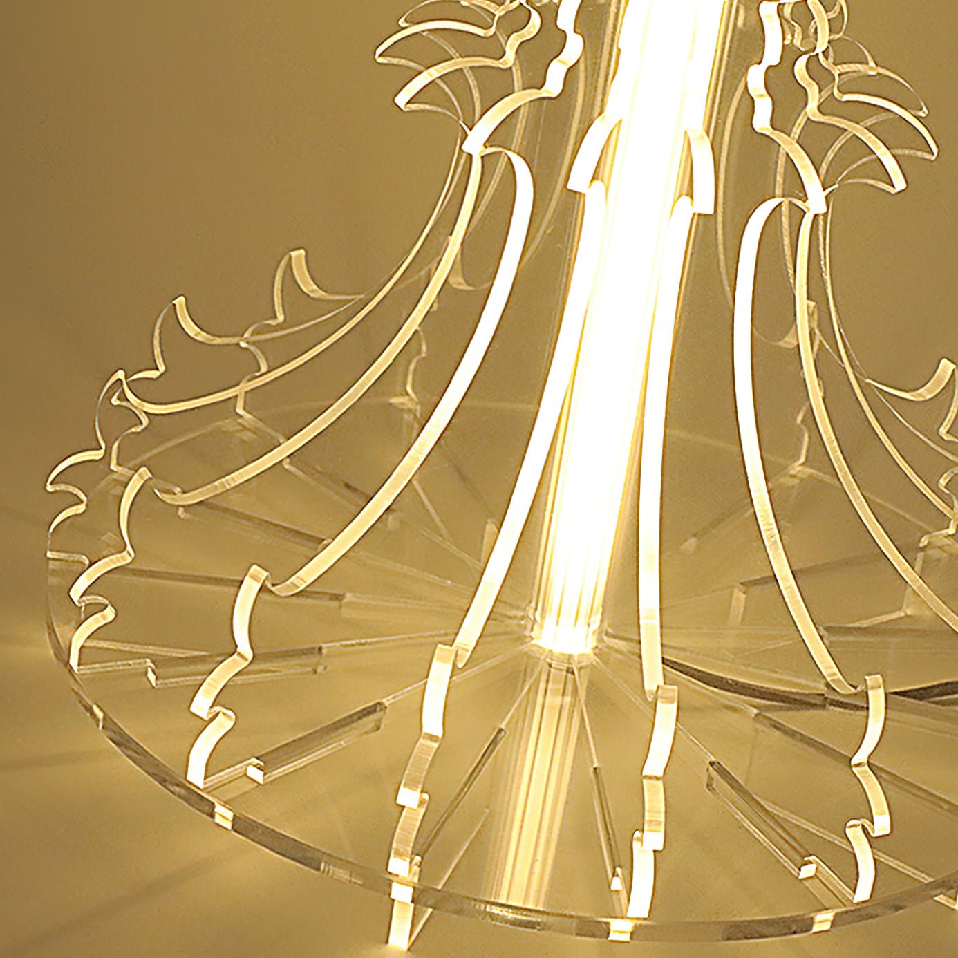 Elmariel Sculptural Acrylic Table Lamp