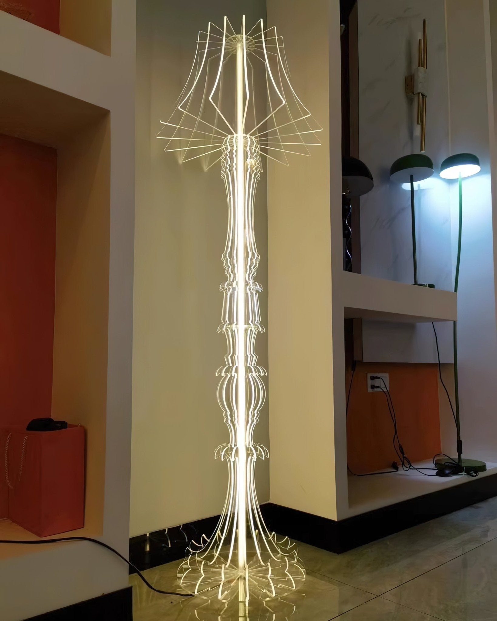 Elmariel Sculptural Acrylic Table Lamp