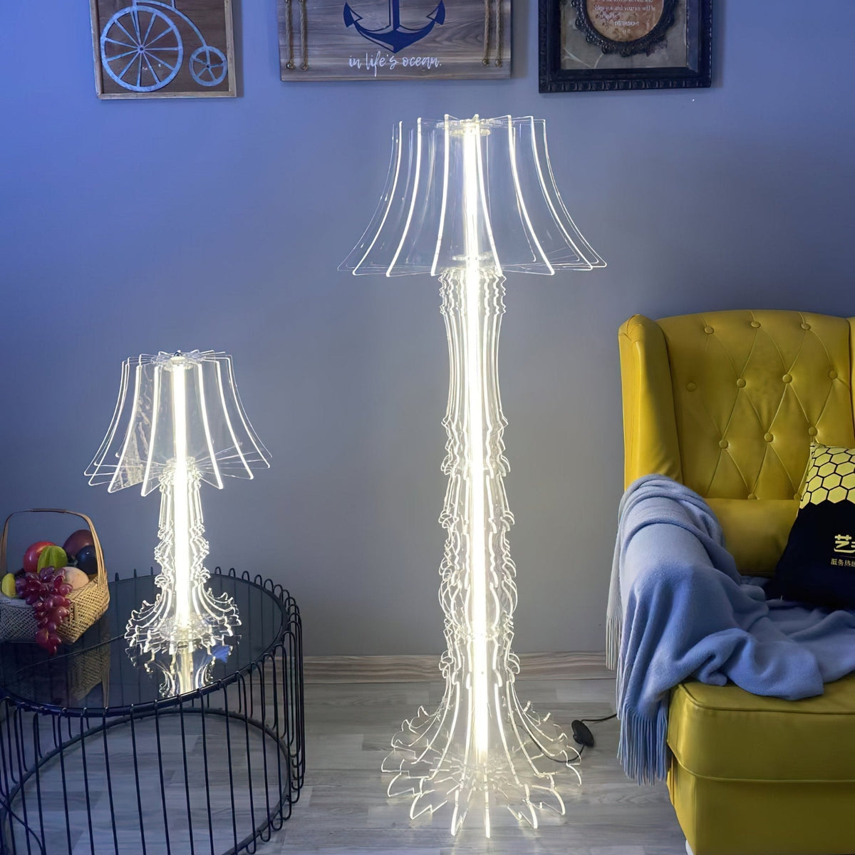 Elmariel Sculptural Acrylic Table Lamp