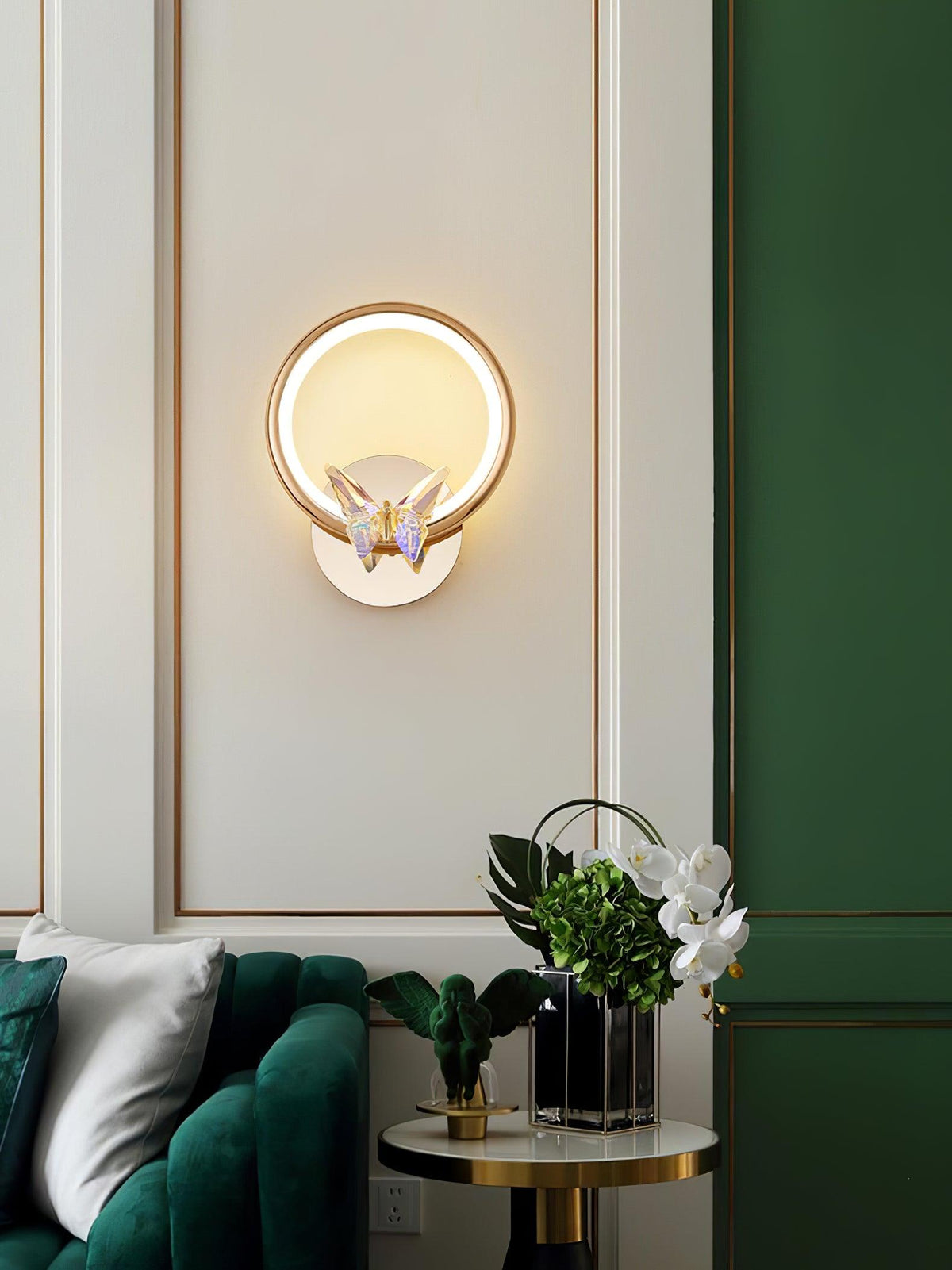 Ersoren Magic Butterfly Crystal Wall Light