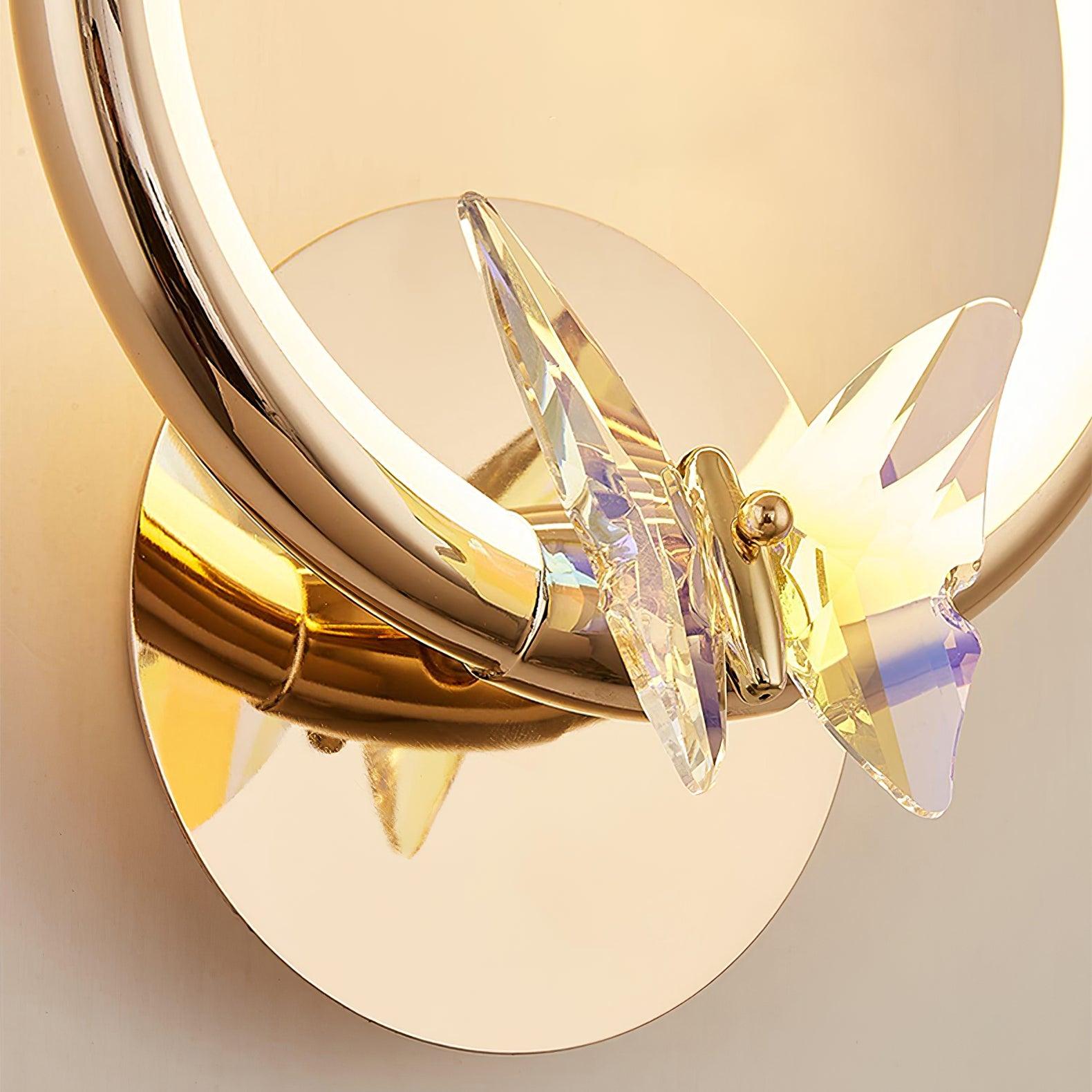 Ersoren Magic Butterfly Crystal Wall Light