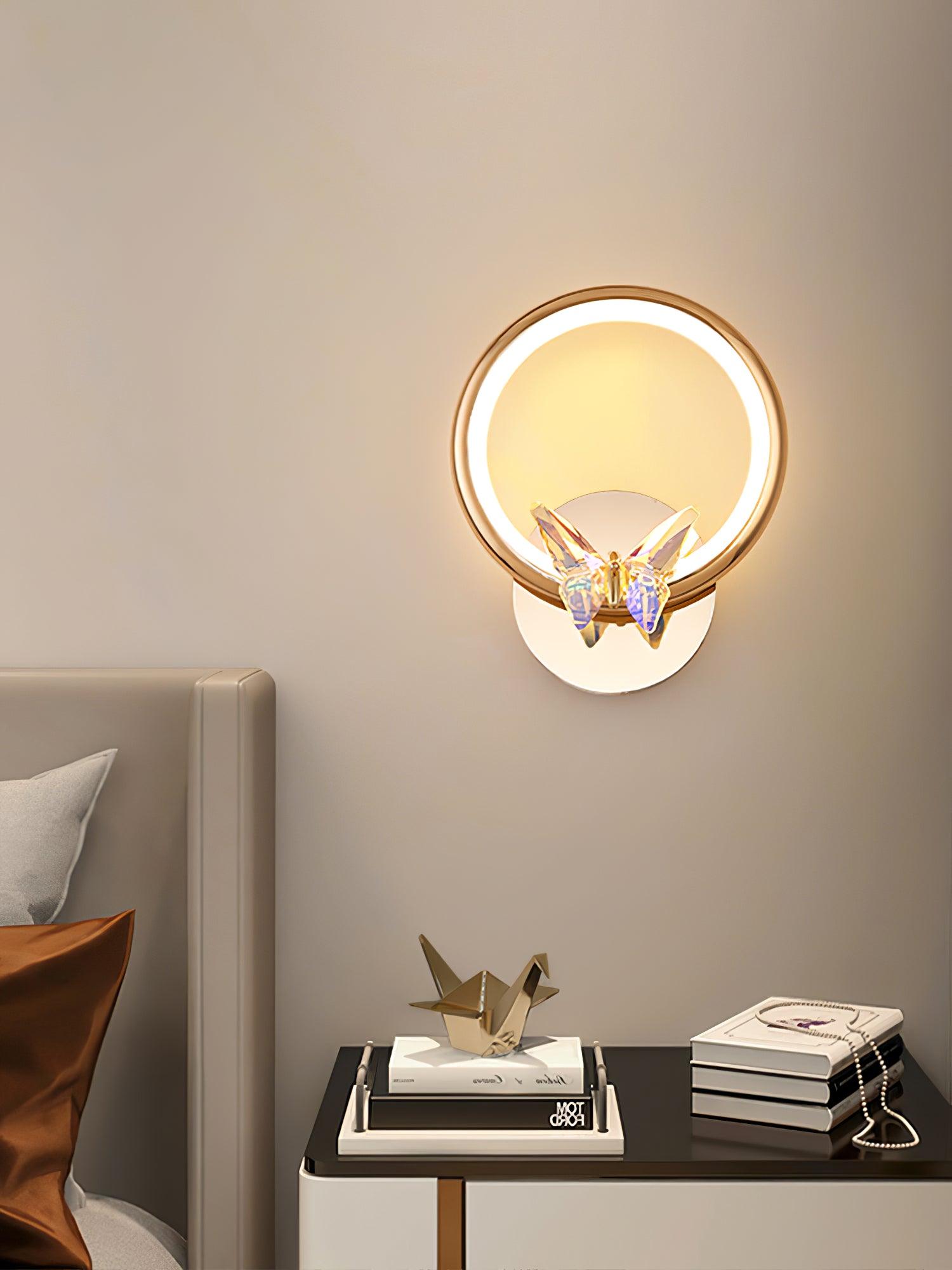 Ersoren Magic Butterfly Crystal Wall Light