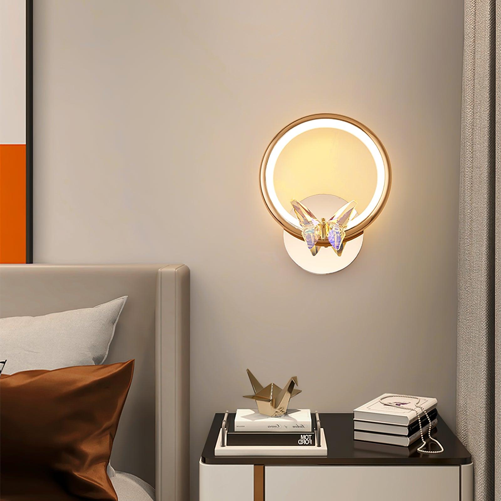 Ersoren Magic Butterfly Crystal Wall Light