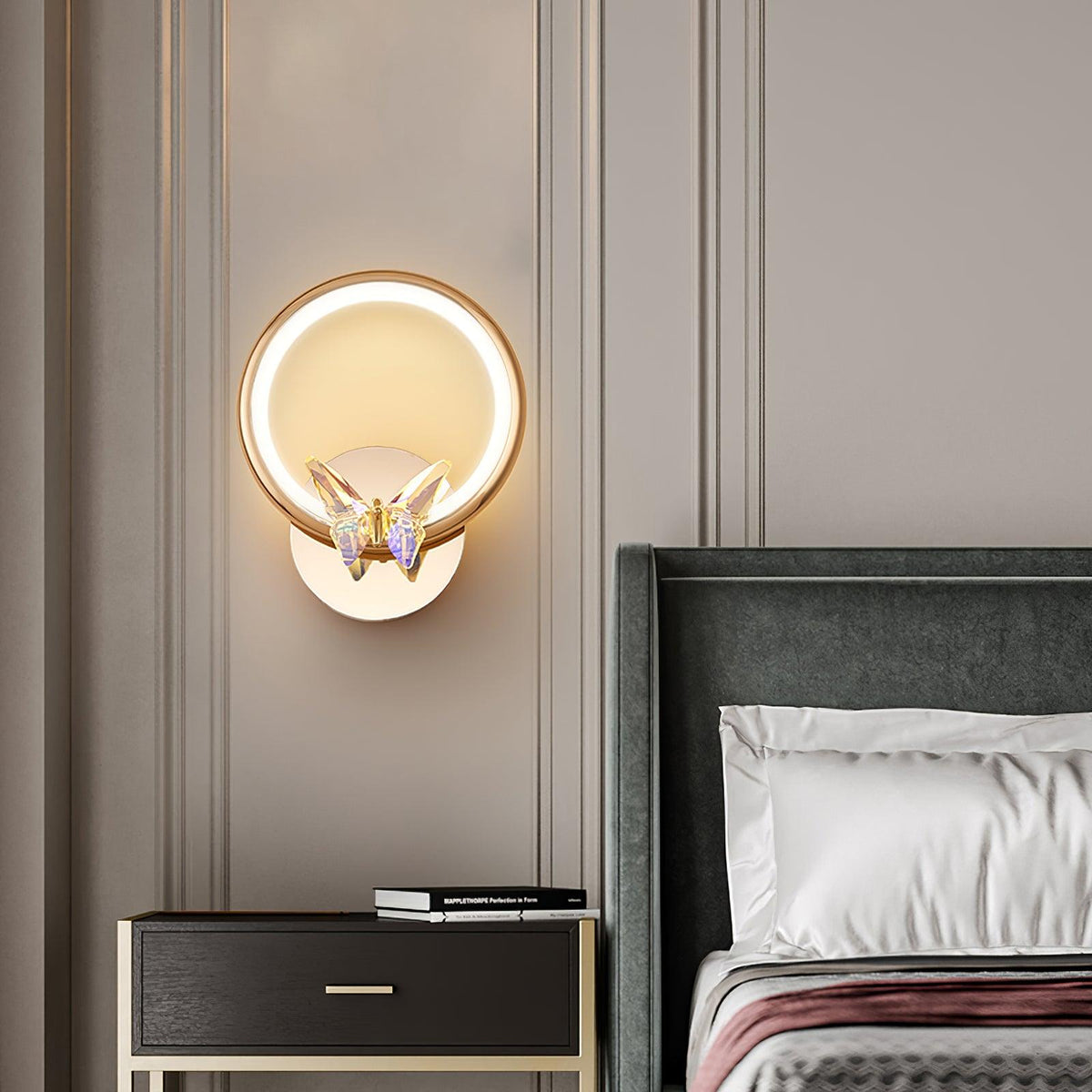Ersoren Magic Butterfly Crystal Wall Light