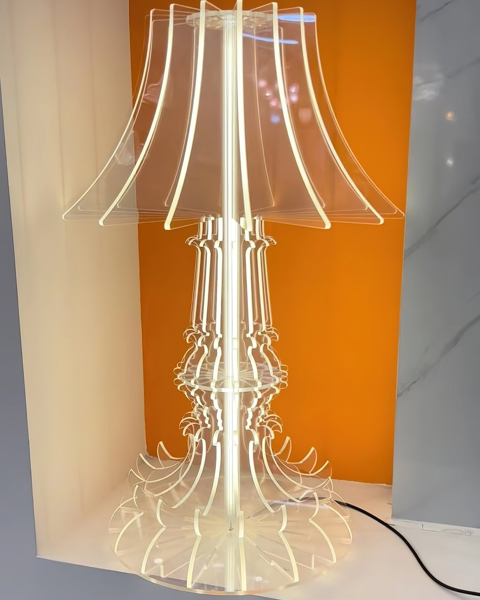 Elmariel Sculptural Acrylic Table Lamp