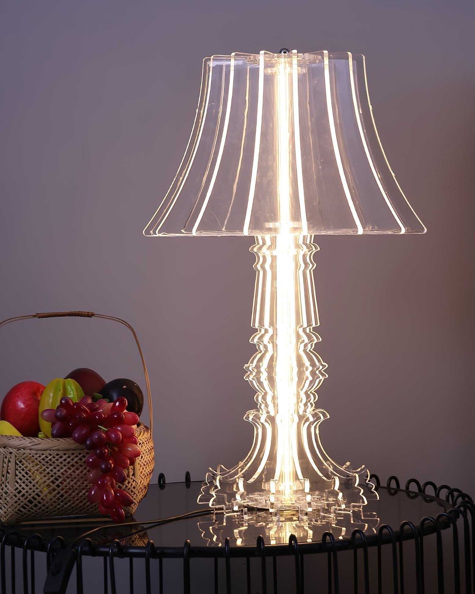 Elmariel Sculptural Acrylic Table Lamp