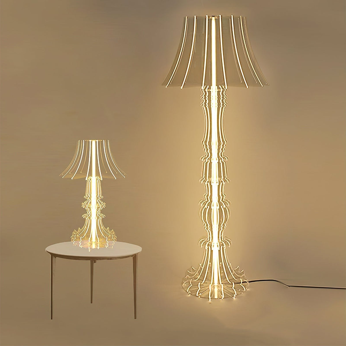 Elmariel Sculptural Acrylic Table Lamp