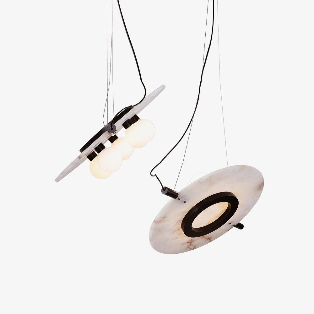 Imirila Disc Shaped Glass Pendant Light