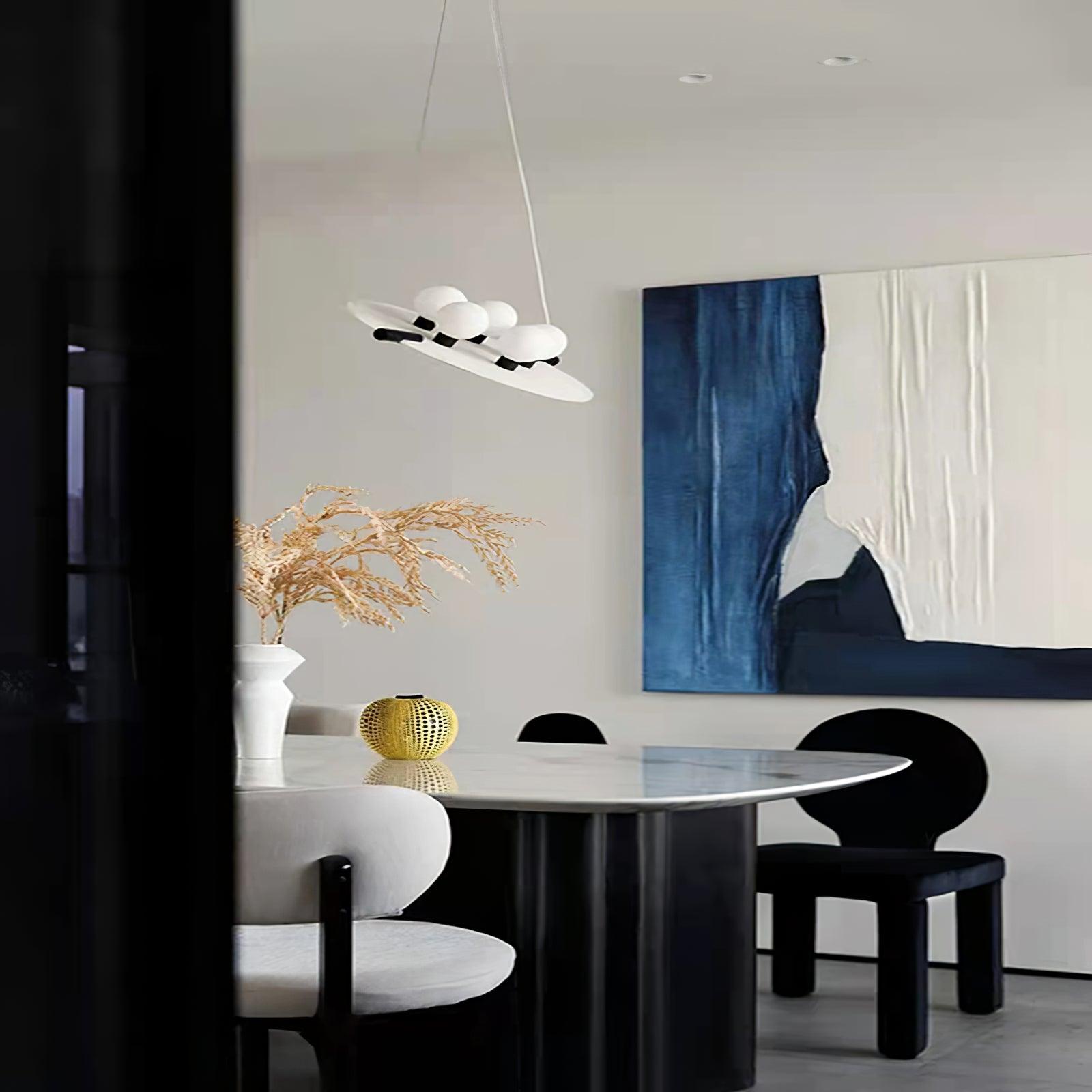 Imirila Disc Shaped Glass Pendant Light