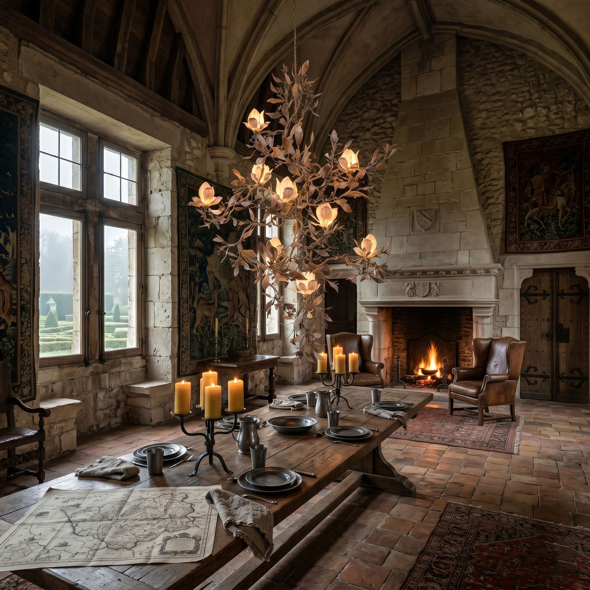 Morvyn Ironwork Chandelier