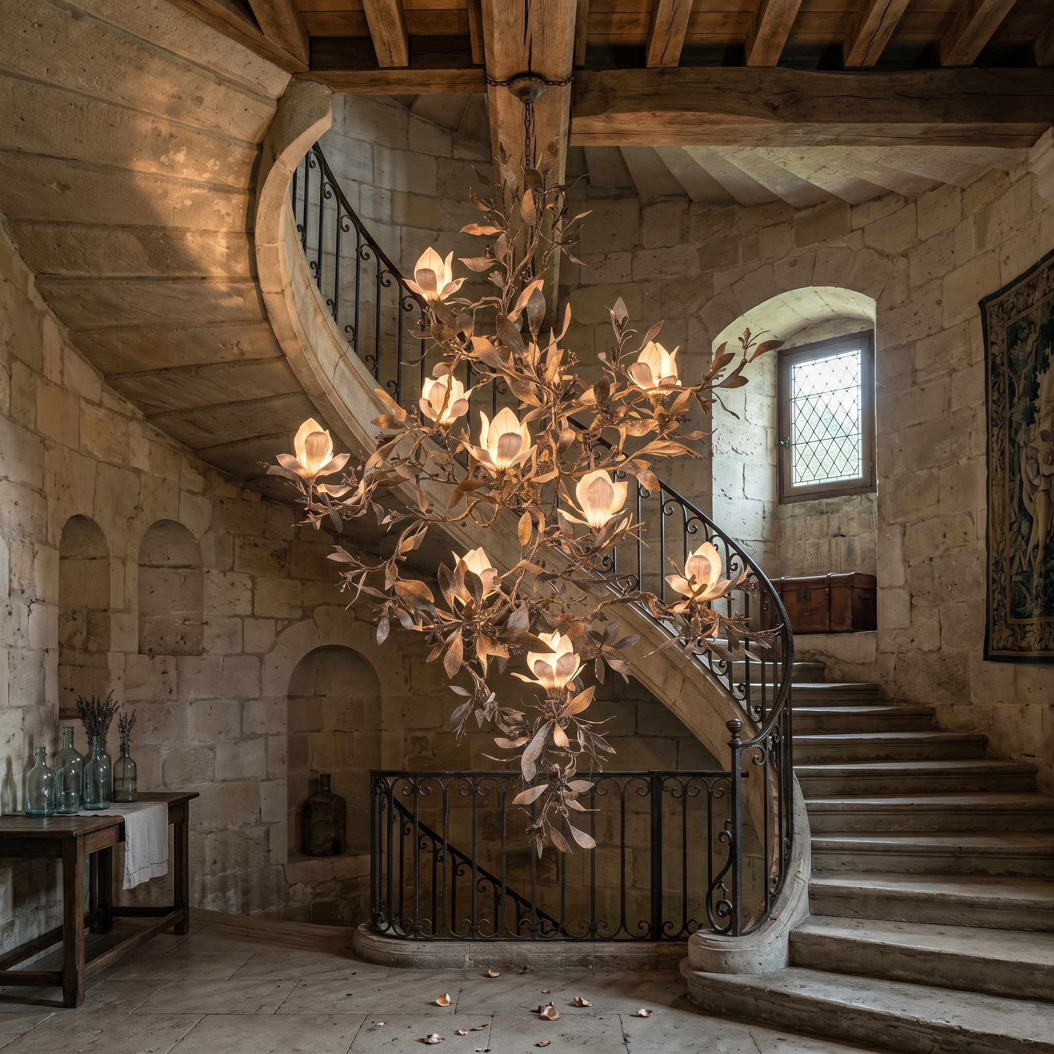 Morvyn Ironwork Chandelier