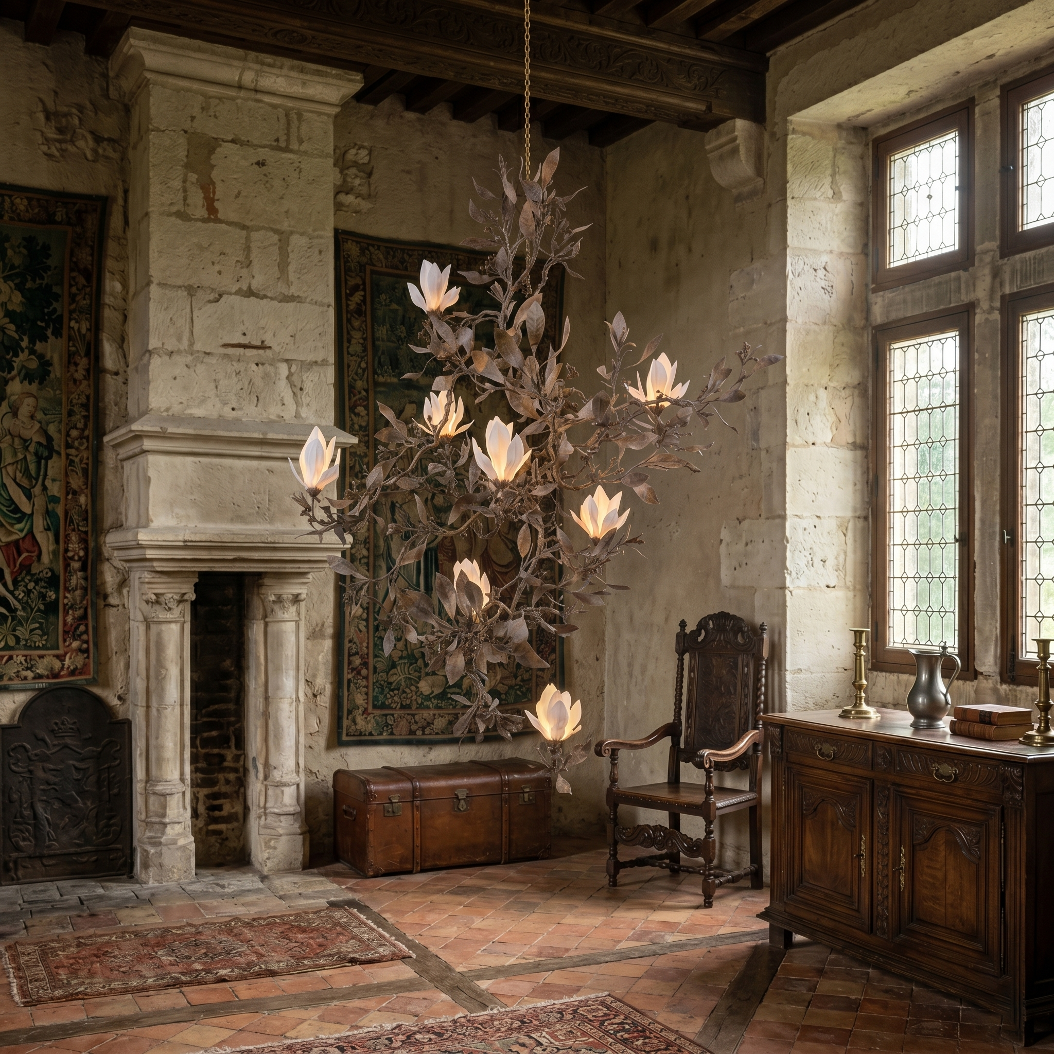 Morvyn Ironwork Chandelier