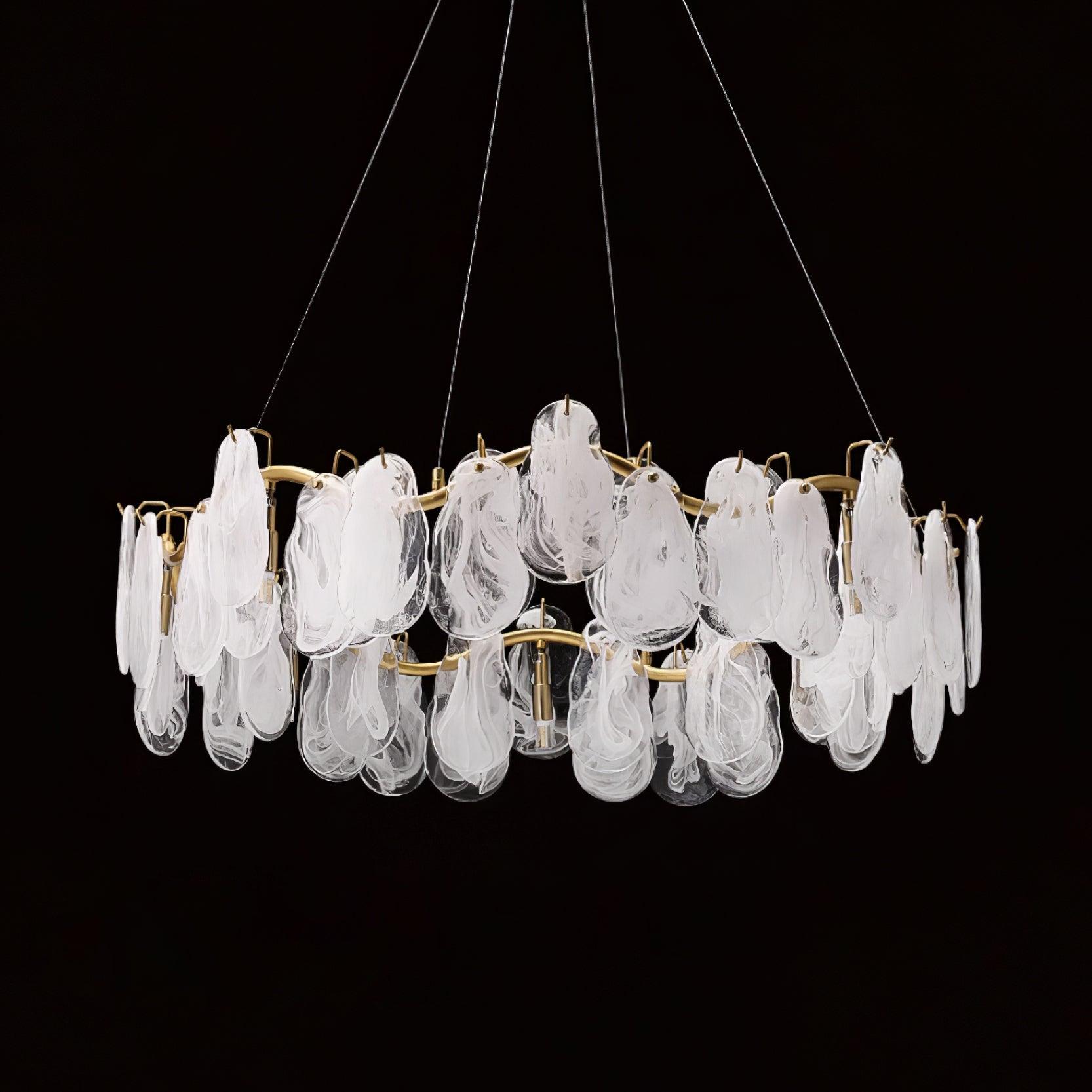 Veliselle Chandelier Cloud Glass Panels
