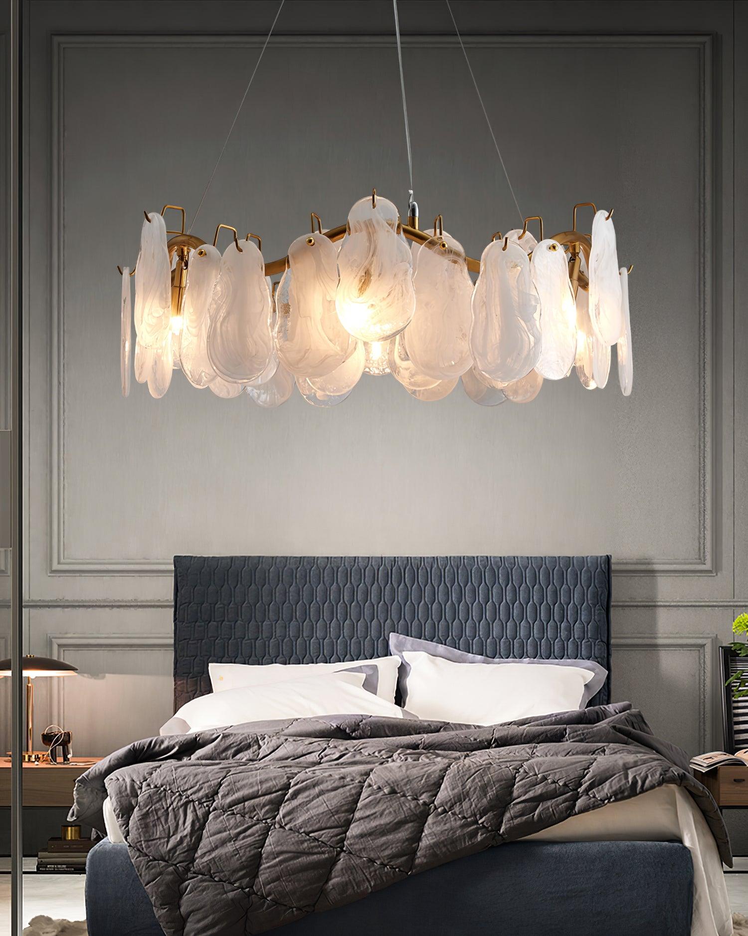 Veliselle Chandelier Cloud Glass Panels