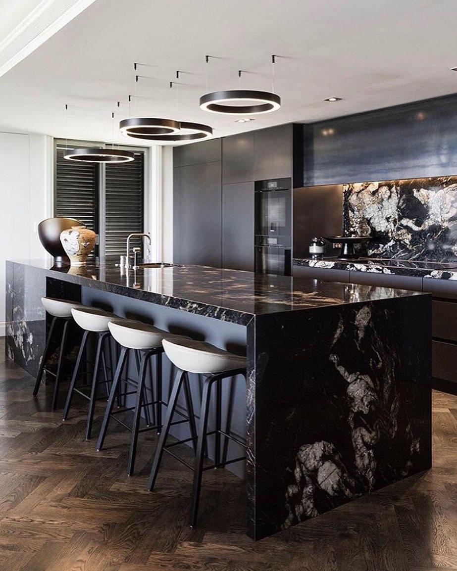 Dexlin Pendant Light LED Ring Gold Modern 3-Ring
