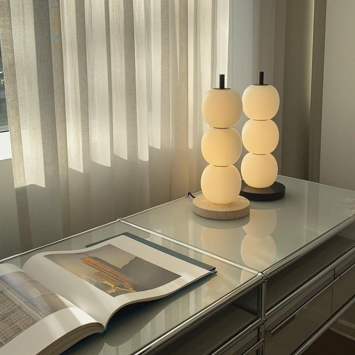 Olive Modern Marble Table Lamp