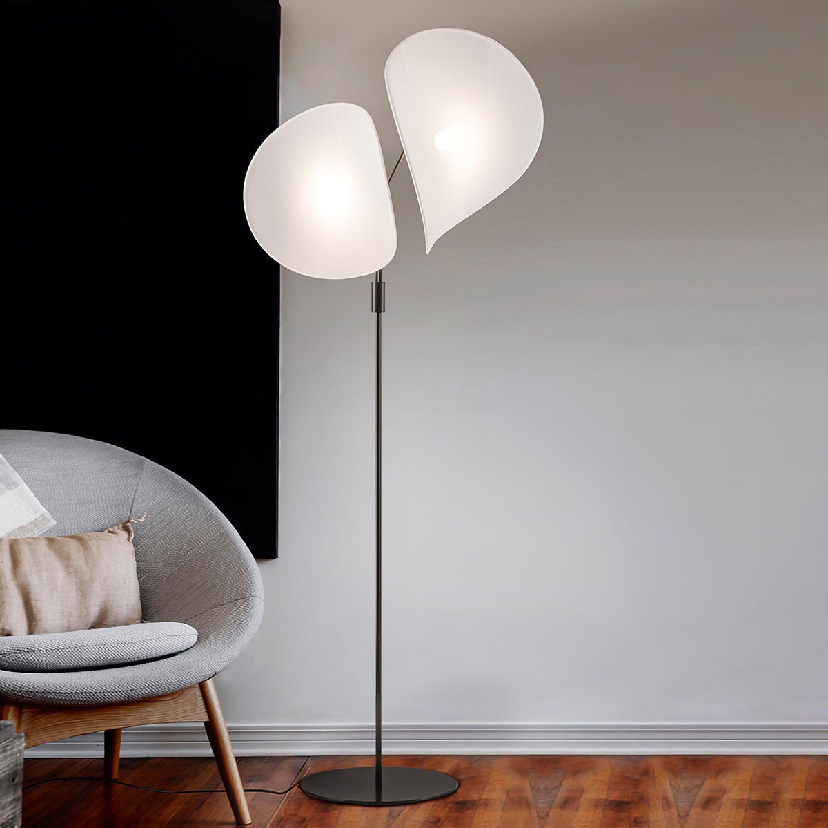 Linivora Modern Fabric Floor Lamp