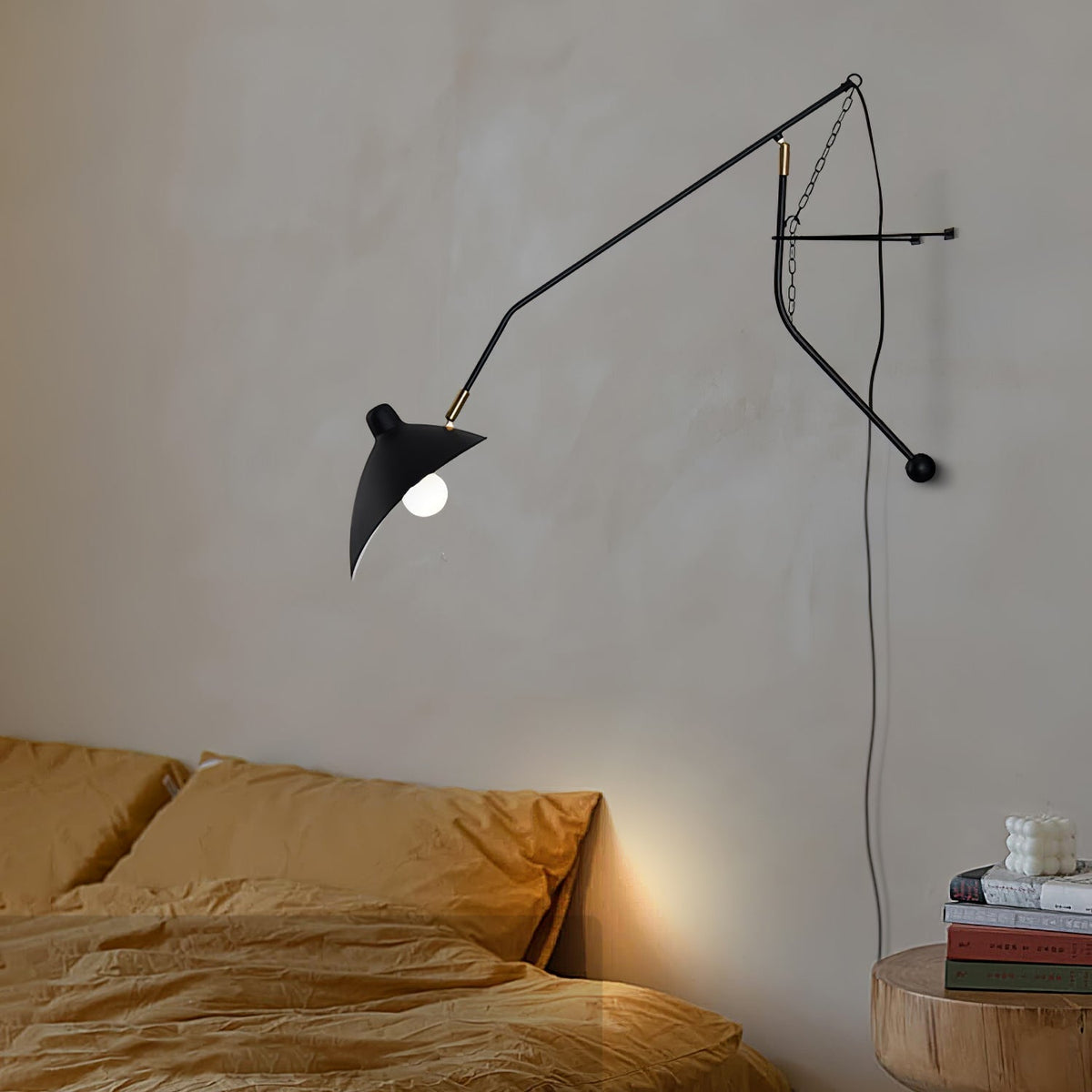 Ivsolarae Modern Minimalist Arm Wall Lamp