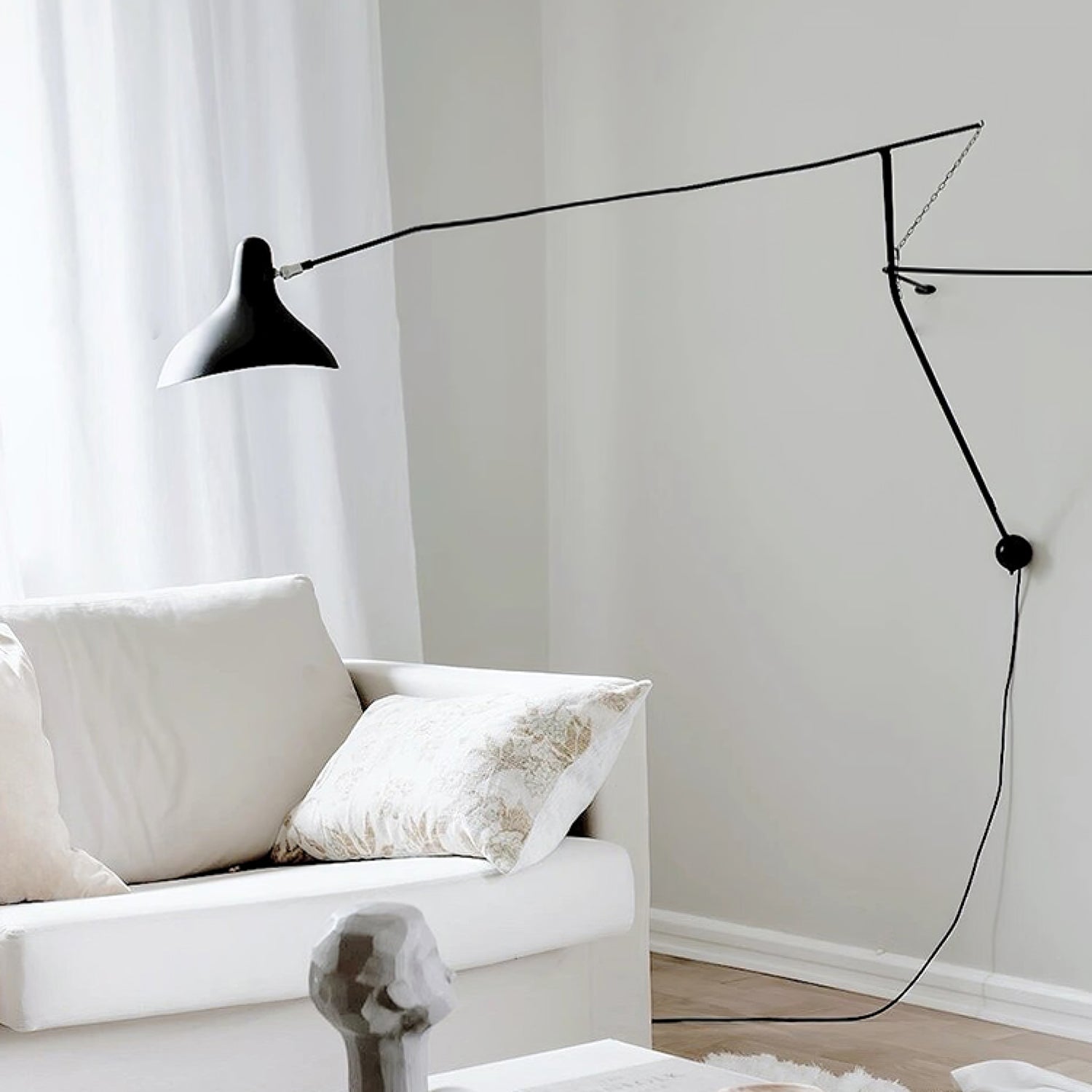 Ivsolarae Modern Minimalist Arm Wall Lamp